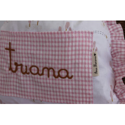 Mochila arbol rosa.